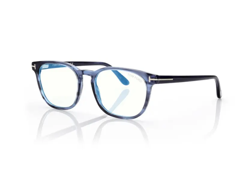 BLUE BLOCK ROUND OPTICALS BLUE online
